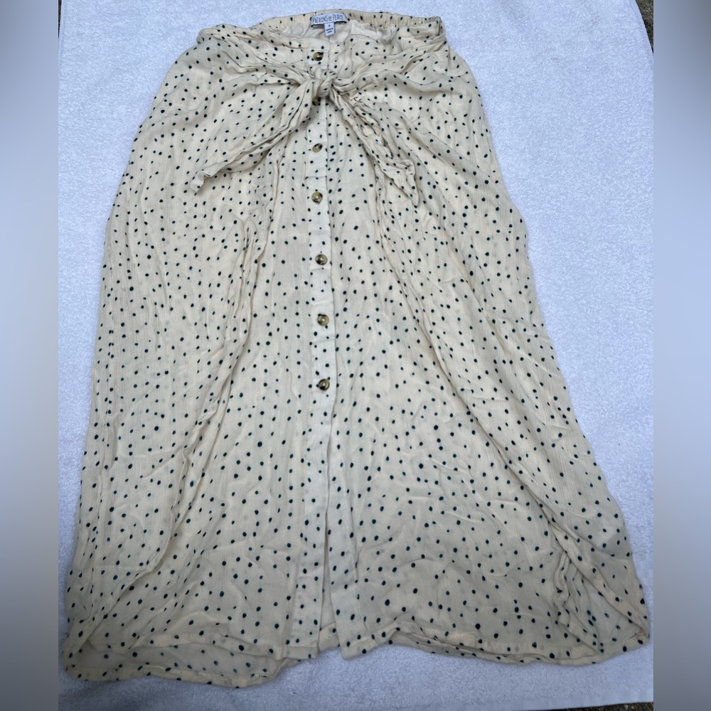 patrons of peace lined front wrap skirt